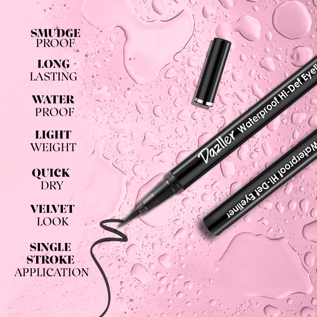 Waterproof Hi-Def Eyeliner – Dazller Cosmetics